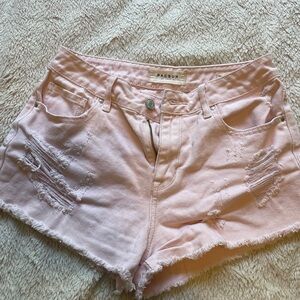 Pacsun women’s pink jean shorts